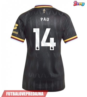 Lacne Ženy Futbalové dres Aston Villa Pau Torres #14 2026-27 Krátky Rukáv - Preč